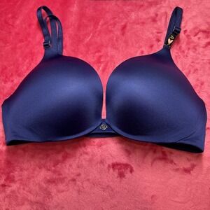Victoria's Secret So Obsessed Push-Up Bra Top Size 32D Color Blue NEW WITH TAGS